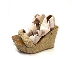 Alpargata abierta liston beige