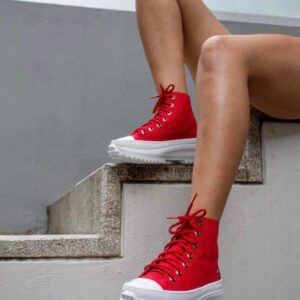 Tenis bota rojo